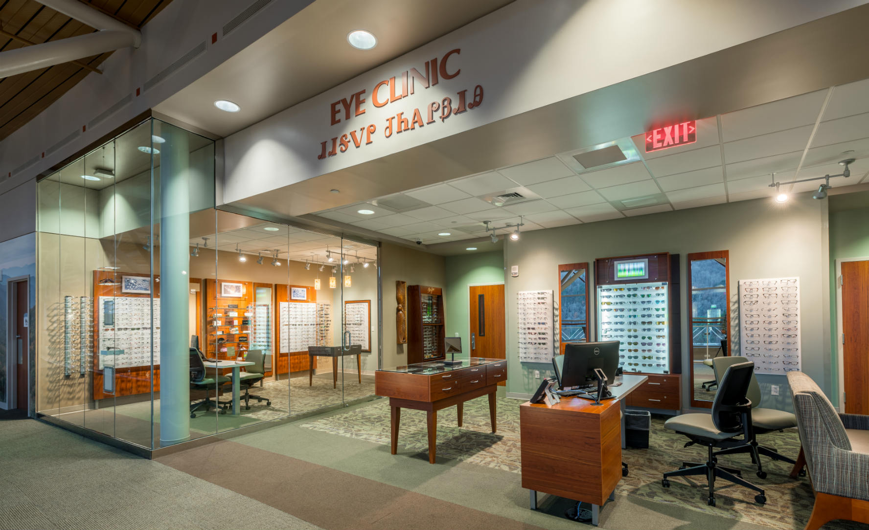 Eye clinic inside Cherokee Hospital