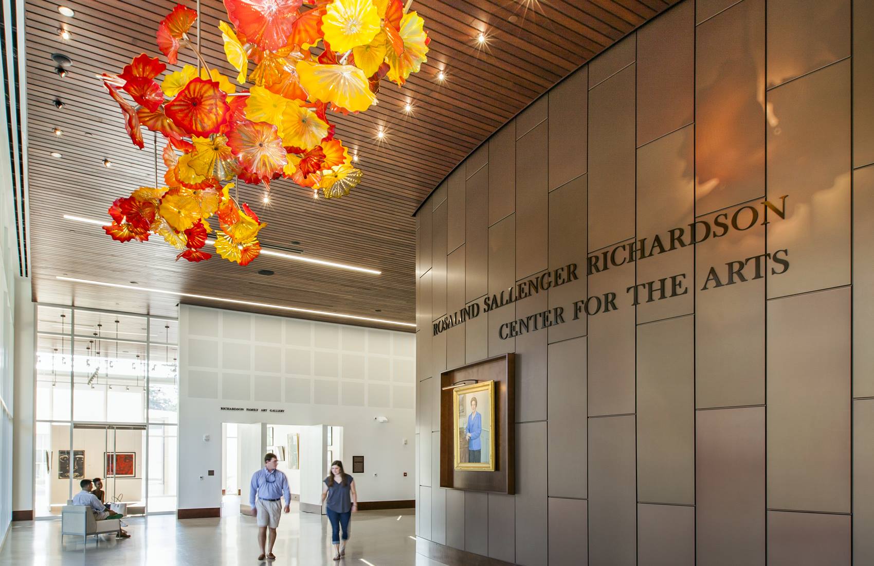 Main lobby of the Rosalind Sallenger Richardson Center for the Arts