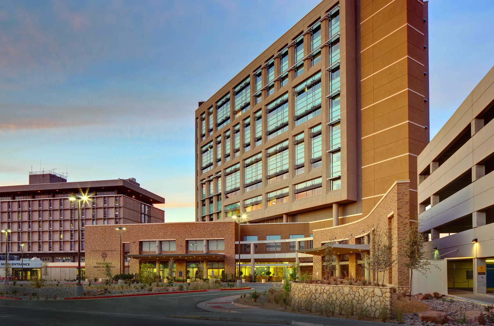 Exterior view of the University Medical Center of El Paso