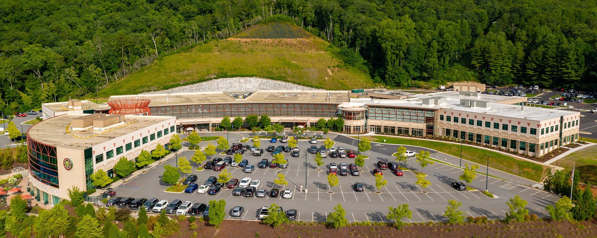 hospital campus aerial